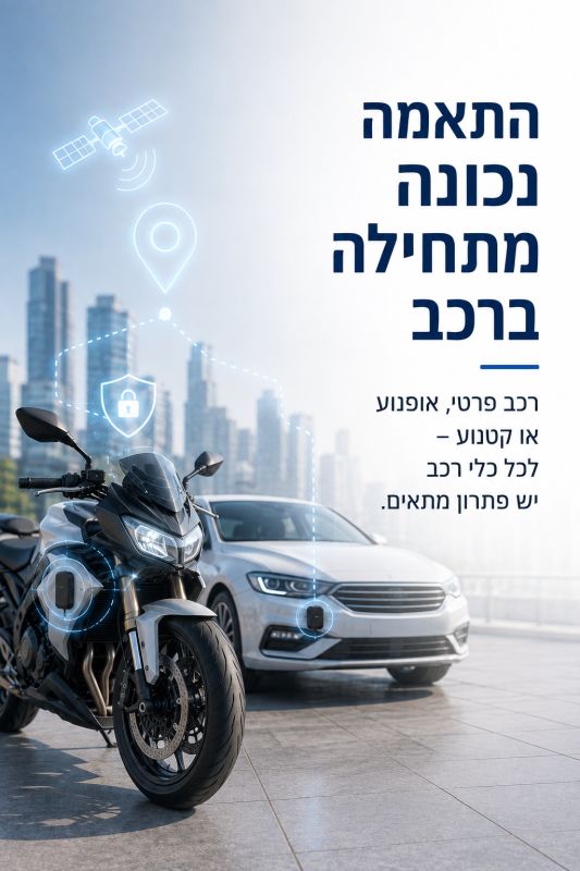 התאמת מכשיר איתור לרכב